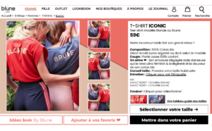 Exemple Portfolio Maquette fiche article eshop